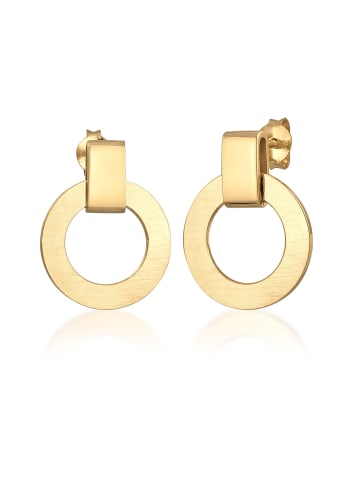 Elli Ohrringe 925 Sterling Silber Kreis in Gold