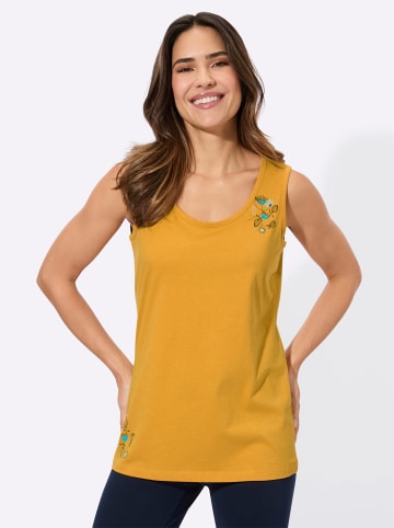 Sieh an! Freizeittop in ocker