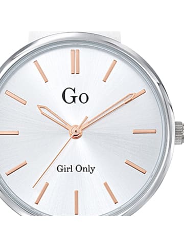 Girl Only Analog-Armbanduhr Girl Only GO in weiß mittel (ca. 32mm)