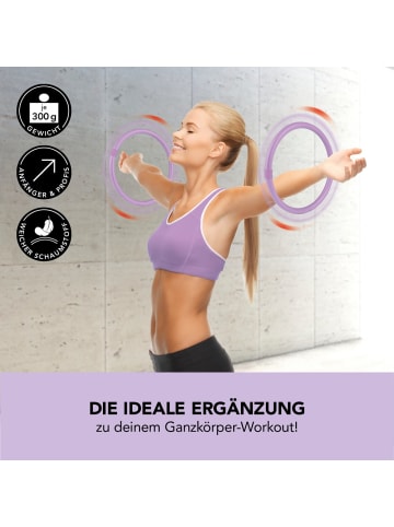 MAXXMEE Hula Hoop Reifen für die Arme 2er-Set 33cm lila  lila