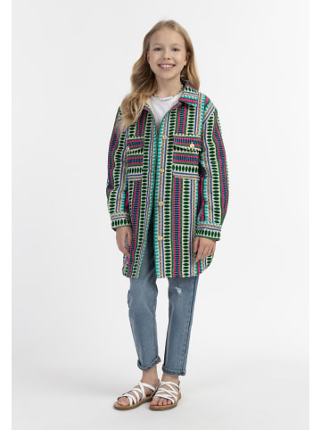 IZIA Mädchen Hemdjacke in Mehrfarbig Türkis