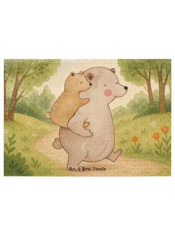 Mr. & Mrs. Panda Puzzle Papa Bär Design ohne Spruch in Weiß