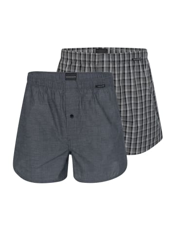 Schiesser Boxershorts Web in Schwarz