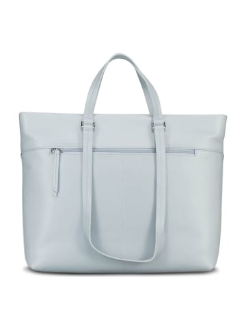 Jost Arva Schultertasche Leder 36 cm misty blue