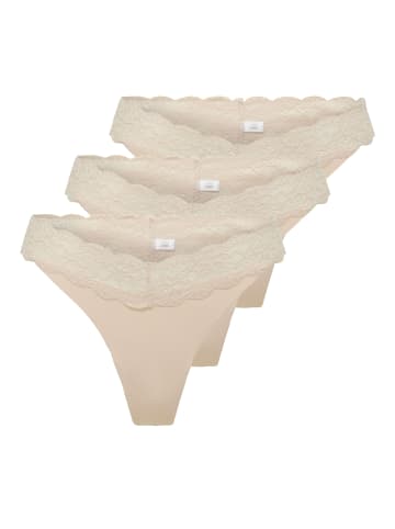 ONLY String 3er Pack in Beige