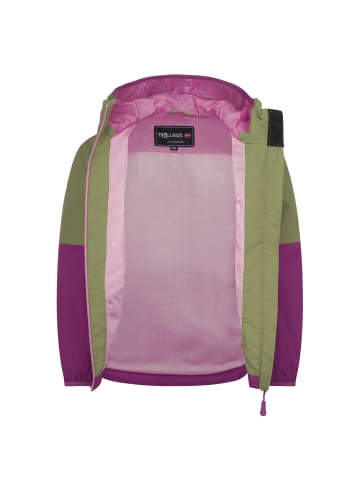 Trollkids Wasserdichte Funktionsjacke Bjordal in hedge green/candy pink