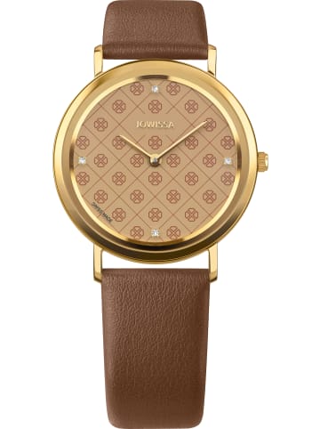 Jowissa Analoguhr für Damen in braun