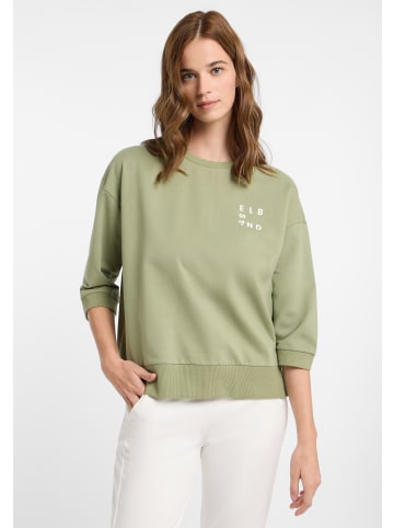 ELBSAND Sweatshirt Parvin in Green Leaf