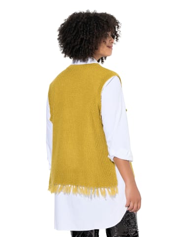 Angel of Style Pullunder in dunkles senfgelb