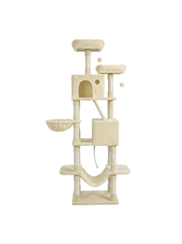 Feandrea Katzenbaum Clawfy in Beige - (B)48.5 x (H)203.5 x (T)59 cm