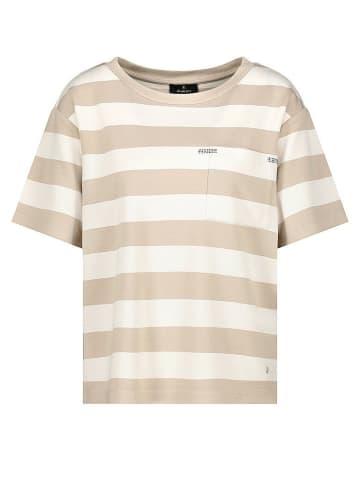 monari Rundhals T-Shirt für Damen in beige