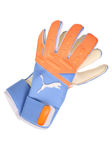 Puma Torwarthandschuh FUTURE Pro Hybrid in orange / hellblau