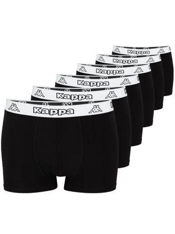 Kappa Boxershorts 6er Pack Retro Pants in schwarz (weiss)