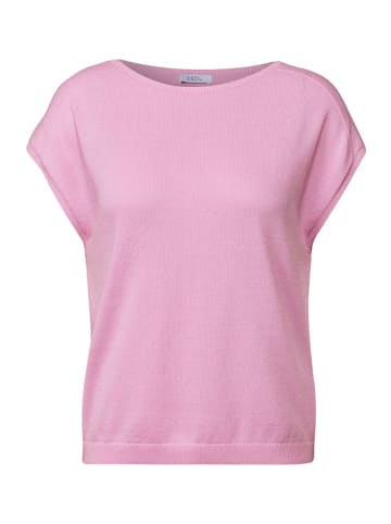 Cecil Leinen-Look Strickpullover in Rosa