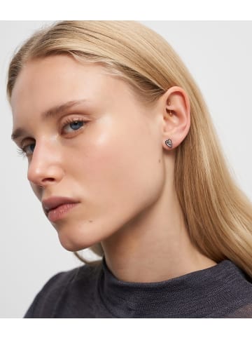 LIEBESKIND BERLIN Ohrstecker - Glass Heart in silber