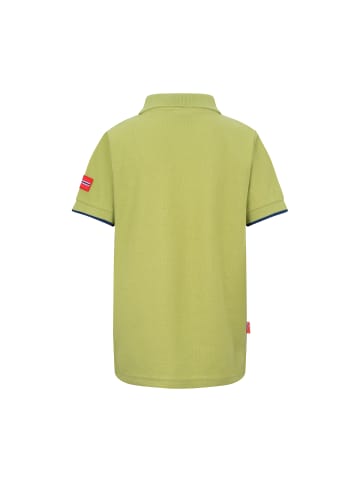 Trollkids Poloshirt "Bergen XT" in Kiwigrün/Mystikblau