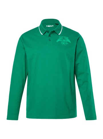 Men Plus Poloshirt in smaragd grün