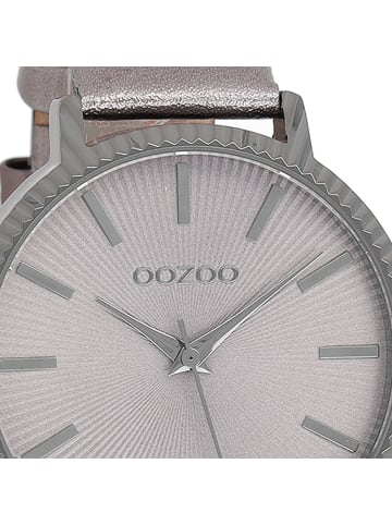Oozoo Analog-Armbanduhr Oozoo Timepieces silber groß (ca. 44mm)