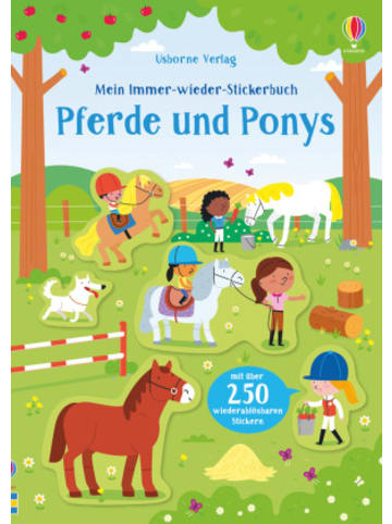 Usborn Papeterie/PBS - Mein Immer-wieder-Stickerbuch: Pferde und Ponys
