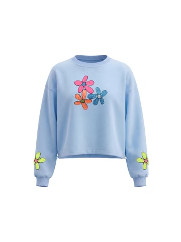 IZIA Women Sweatshirt in Light Blue
