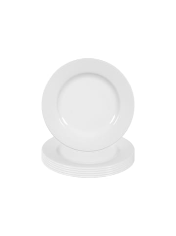 Seltmann Weiden 6er Set Brotteller Rondo/Liane ø 17,1 cm weiß in weiß