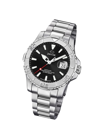 Jaguar Analog-Armbanduhr Jaguar Pro Diver silber groß (ca. 40mm)