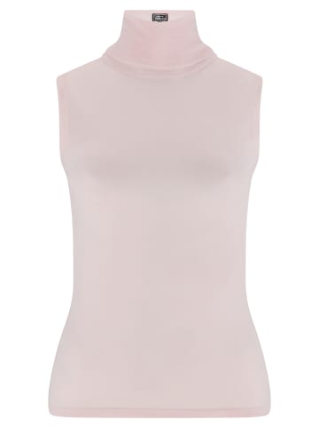 CASH-MERE.CH Rollkragen Top in Weiss