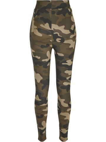 Urban Classics Leggings in wood camo