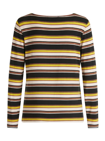 Betty Barclay Ringelshirt mit U-Boot-Ausschnitt in Black/Yellow