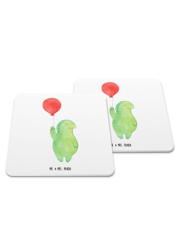 Mr. & Mrs. Panda Coaster Schildkröte Luftballon ohne Spruch in Weiß