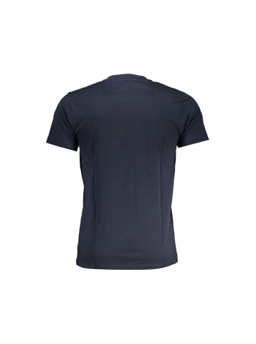 cavalli CLASS Blaues Baumwoll-T-Shirt