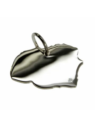 Schmuckador Föhr Anhänger mit Brillant 0,015ct 925 Silber in silber