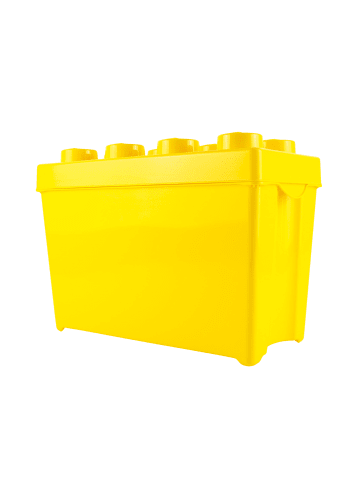 LEGO Aufbewahrungsbox Groß mit Deckel 2x Teile - ab 3 Jahren in yellow