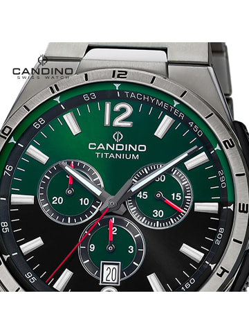 Candino Chronograph-Armbanduhr Candino Classic grau groß (ca. 43mm)