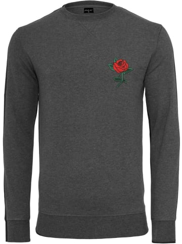 Mister Tee Pullover "Rose Crewneck" in Grau