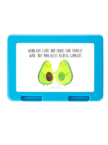 Mr. & Mrs. Panda Brotbüchse Avocado Pärchen mit Spruch in Weiß