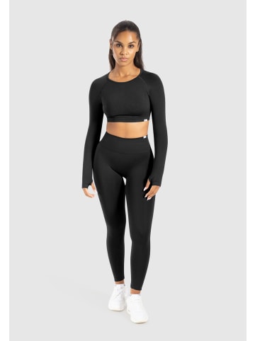 SMILODOX Longsleeve Linnea in Schwarz