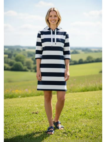 Salzhaut Kurzes Kleid (Mini) BIERGEN in Navy Offwhite