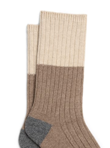 Marc O'Polo Ripp-Socken in Medium Beige
