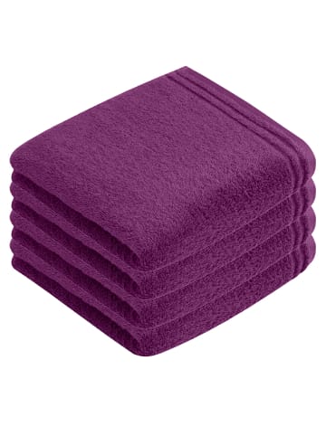 Vossen 4er Pack Handtuch in purple