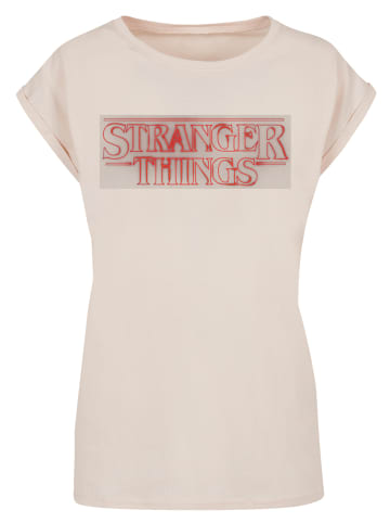 F4NT4STIC T-Shirt Stranger Things Glow Logo in Whitesand