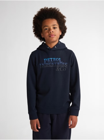 Petrol Industries Artwork Hoodie Wenatchee in Blau