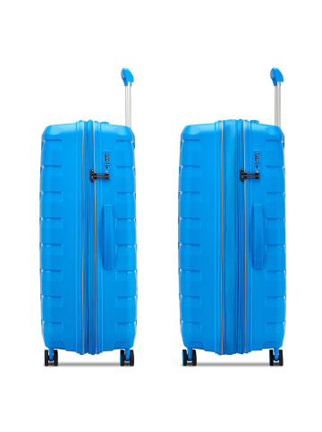 Roncato Skyline 2.0 4 Rollen Trolley 79 cm mit Dehnfalte in himmelblau