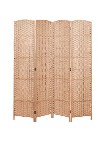 Beliani Paravent LAPPAGO in Naturfarben - (W) 163 x (H) 170 x (L) 2 cm