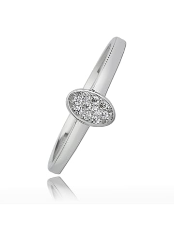 BALIA 333 Weißgold - 8 Karat Damen Ringe Oval weißgold Fingerring 56 (17,8)