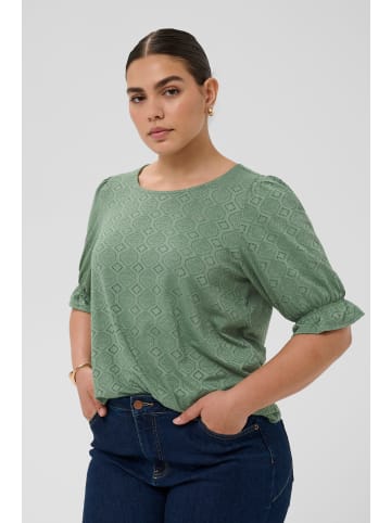 KAFFE curve Bluse kurzarm KCtea Regular fit in Green Bay