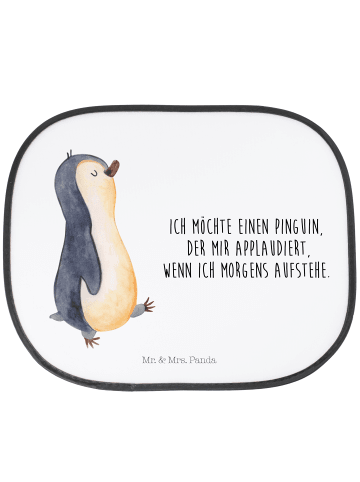 Mr. & Mrs. Panda Sonnenschutz für Auto Pinguin mHerzieren mit S... in Weiß