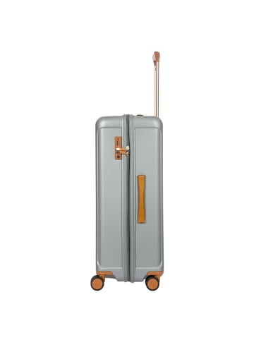 BRIC`s Capri 4 Rollen Trolley 78 cm mit Dehnfalte in silver