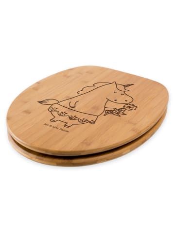 Mr. & Mrs. Panda GüteToilettendeckel Einhorn Dame ohne Spruch in Transparent