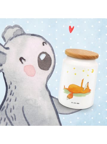 Mr. & Mrs. Panda Lebensmittelbehälter Fuchs Sterne ohne Spruch in Weiß